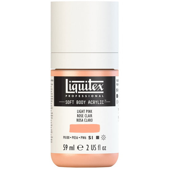 Soft body acrylic - 2oz - light portrait pink - s1