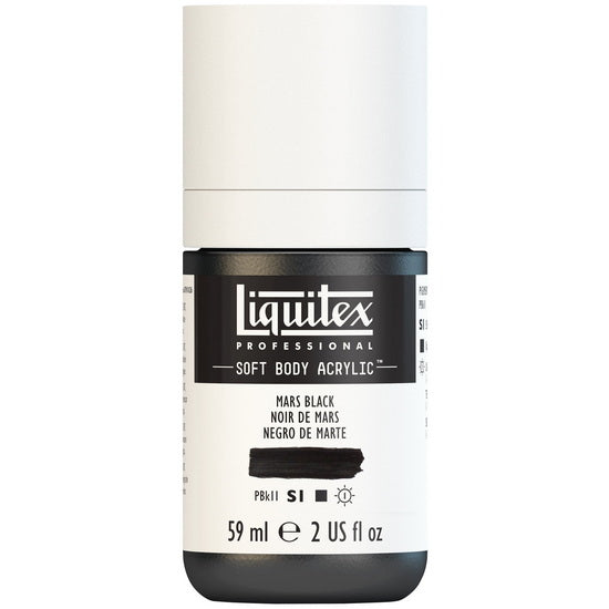 Soft body acrylic - 2oz - mars black - s1