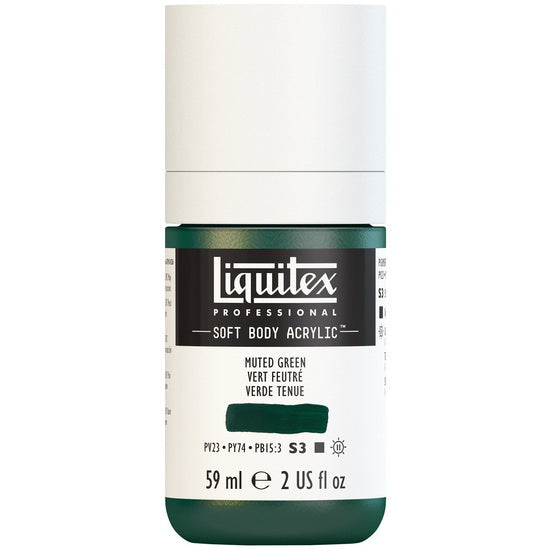 Soft body acrylic - 2oz - muted green - s3