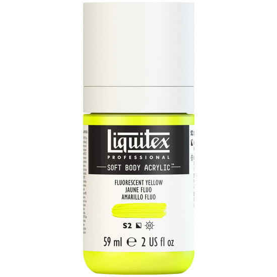 Acrylique sb - 2oz - jaune fluorescent - s2