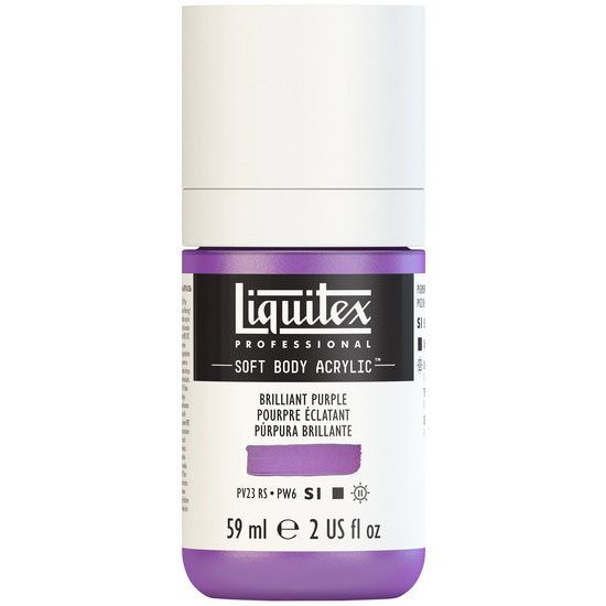 Soft body acrylic - 2oz - brilliant purple - s1