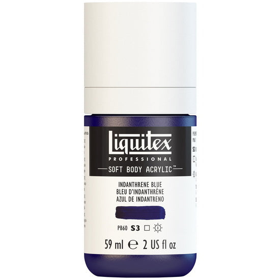 Soft body acrylic - 2oz - indanthrene blue - s3