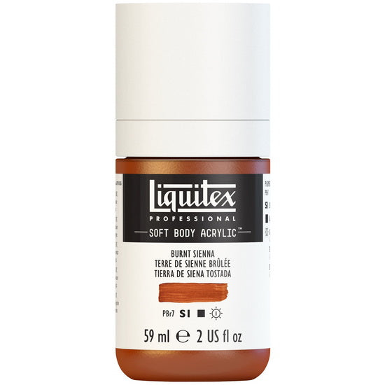 Soft body acrylic - 2oz - burnt sienna - s1