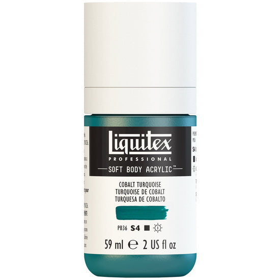 Soft body acrylic - 2oz - cobalt turquoise - s4