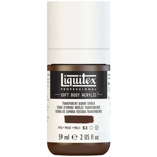 Acrylique sb - 2oz - terre d'ombre brûlée transparent - s2