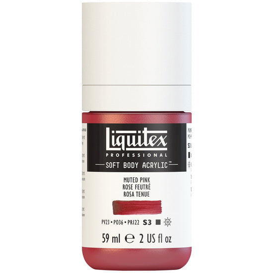 Soft body acrylic - 2oz - muted pink - s3