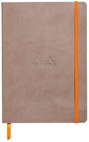 CARNET À COUVERTURE SOUPLE A5 Taupe pointille