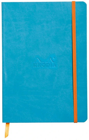 CARNET À COUVERTURE SOUPLE A5 Turquoise pointille