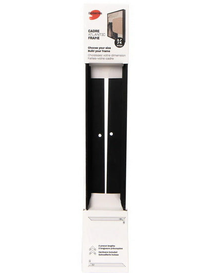 Ens. 2 systèmes moulure toile régulière noire 12po