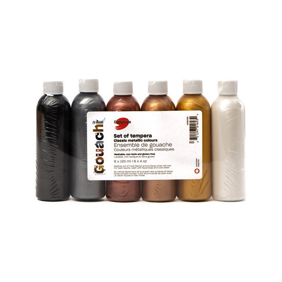 Washable tempera set - metallic primaries - 5x237ml