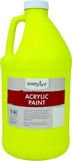 Acrylique qualité étude - jaune fluorescent