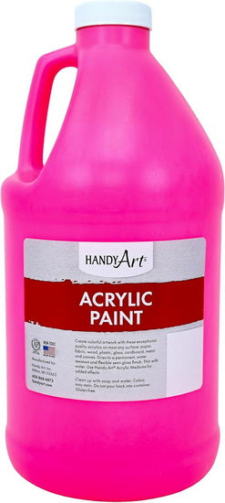 Acrylique qualité étude - rose fluorescent