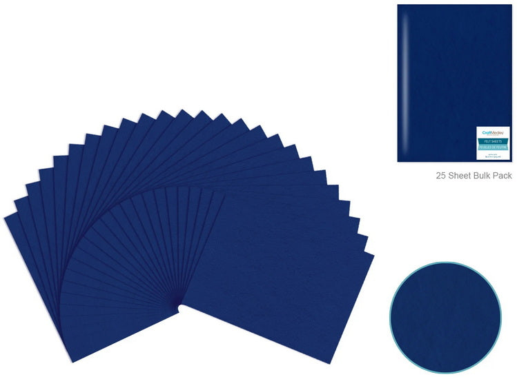 Felt - deep blue - 9x12in