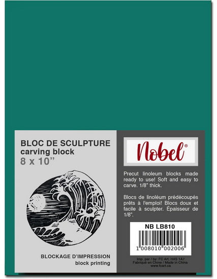 Plaques de linogravure - 8 x 10 pouces