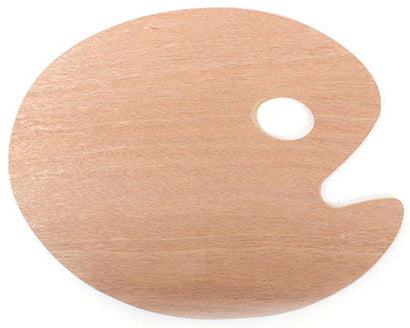 Wooden Artistic Palette - 11 X 9 INCHES INCH