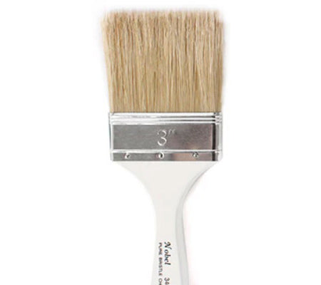 Flat hod bristles paintbrush 3"