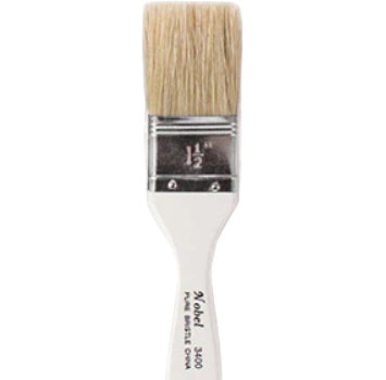 Flat hod bristles paintbrush 1 1/2"