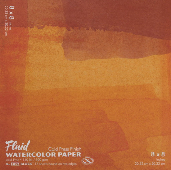 Watercolor pad - cp - 140lb - 8x8in (15s)