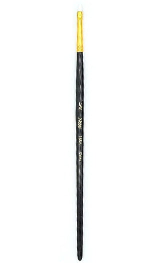 Angular synthetic bristles paintbrush - 1/8"