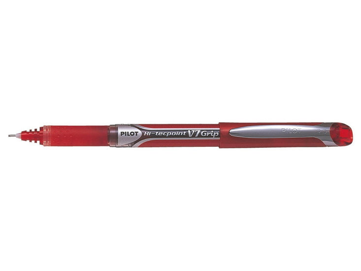 Stylo à bille hi-tecpoint v7 grip fin rouge