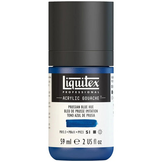 Acrylic gouache - 2oz - prussian blue hue - s1