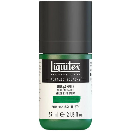 Acrylic gouache - 2oz - emerald green - s2