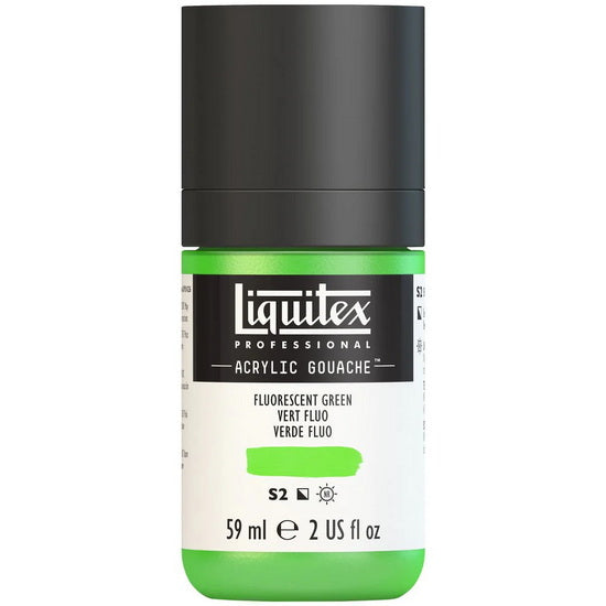 Acrylic gouache - 2oz - fluorescent green - s2