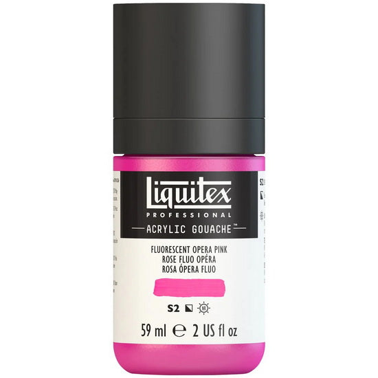 Gouache acrylique - 2oz - rose fluorescent - s2
