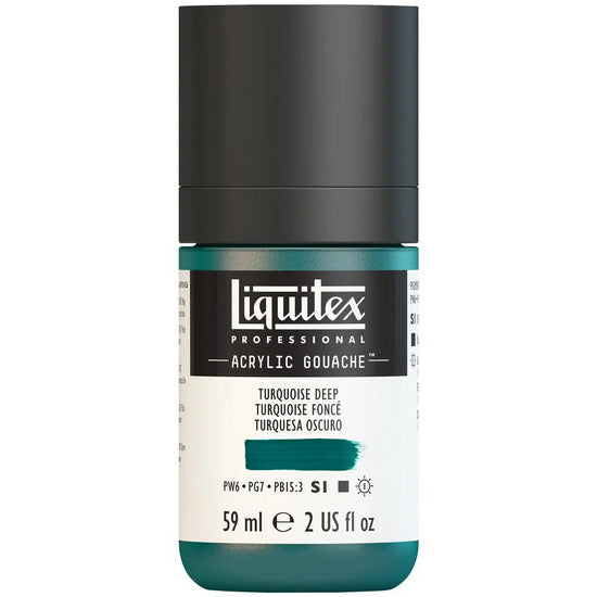 Gouache acrylique - 2oz - turquoise foncé - s1