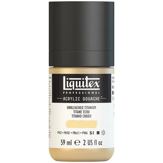 Acrylic gouache - 2oz - unbleached titanium - s1