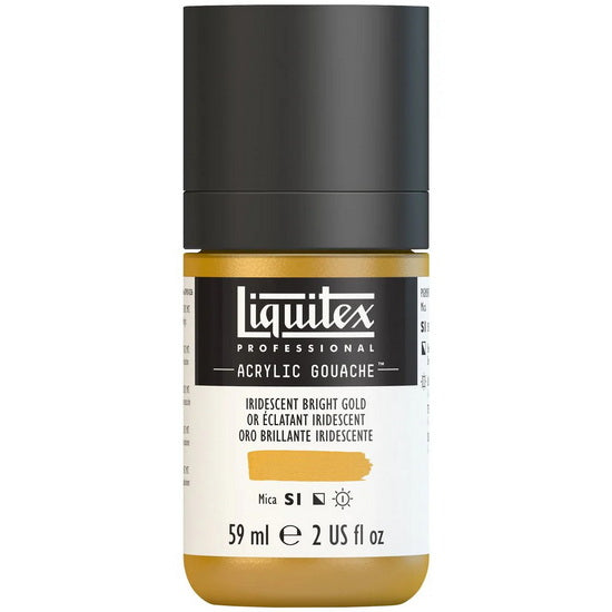 Acrylic gouache - 2oz - iridescent bright gold - s1