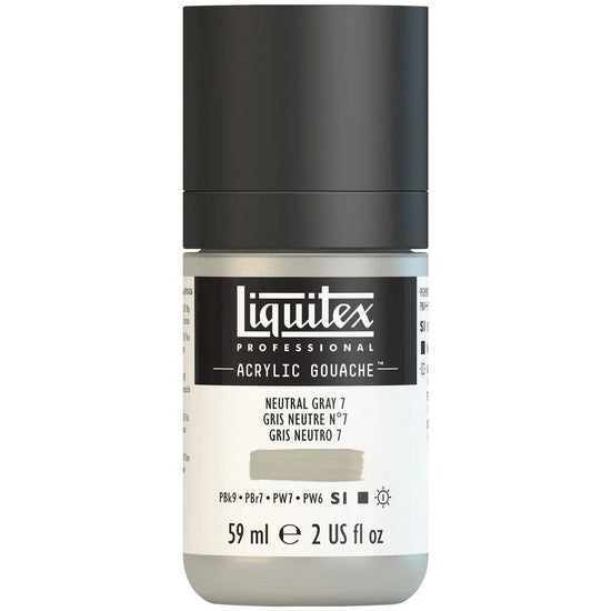 Gouache acrylique - 2oz - gris neutre #7 - s1