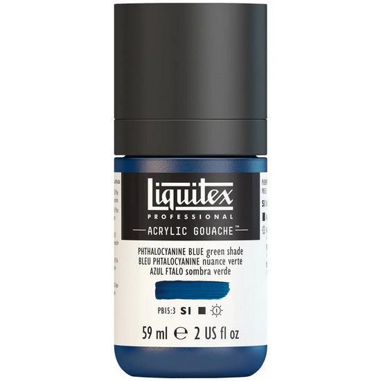 Acrylic gouache - 2oz - phthalocyanine blue green shade - s1