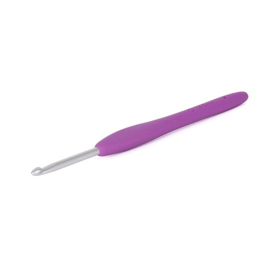 Crochet hook - 4mm - rubber handle