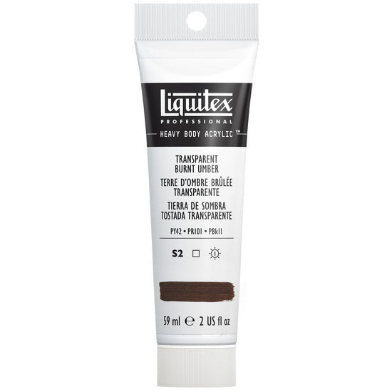 Acrylique hv - 2oz - terre d'ombre brûlée transparent - s2