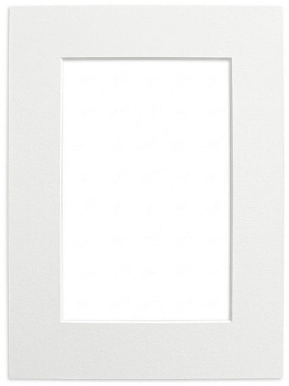 Passe-partout cœur blanc - 5x7/4x6po