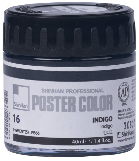 Peinture d'affiche 40ml indigo