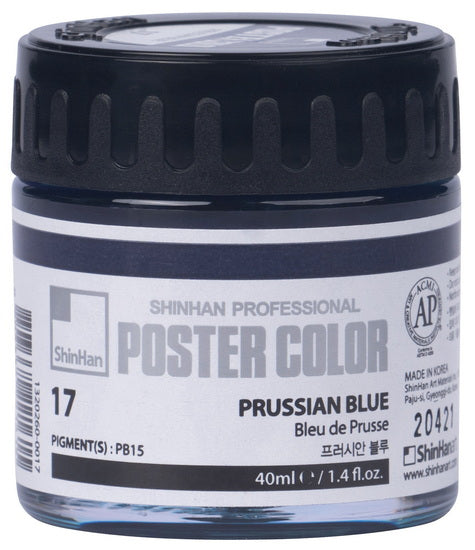 Peinture d'affiche 40ml bleu de prusse