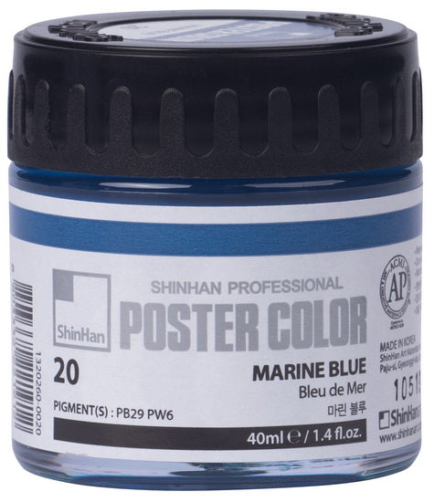 Peinture d'affiche 40ml bleu de mer