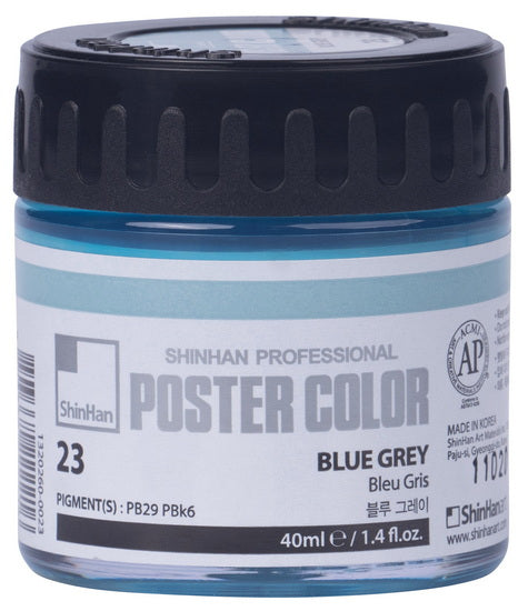 Peinture d'affiche 40ml bleu gris