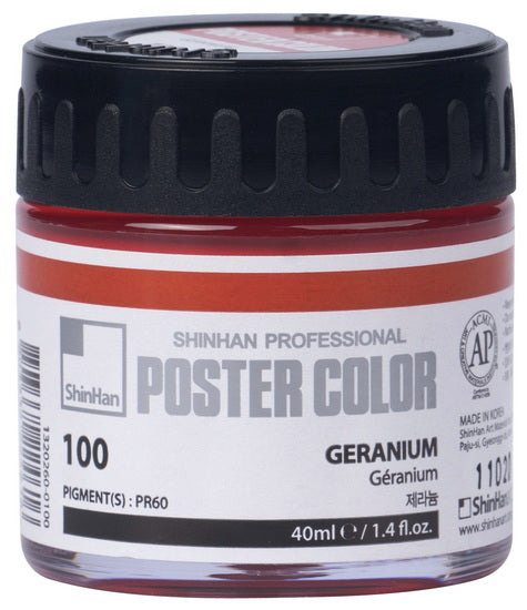 Peinture d'affiche 40ml géranium