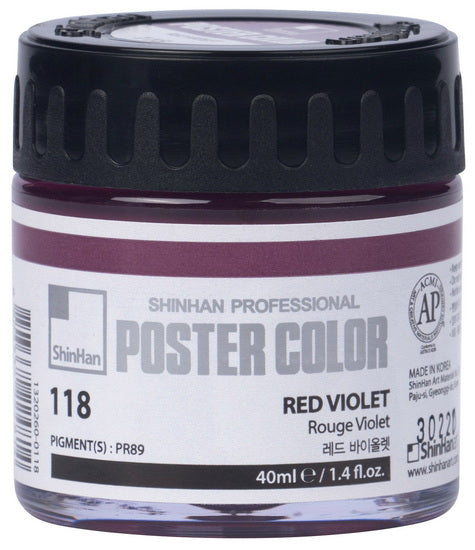 Peinture d'affiche 40ml rouge violet