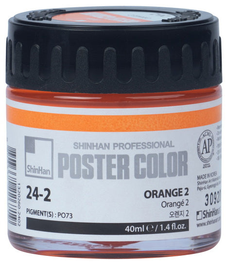 Poster paint 40ml orange no.2