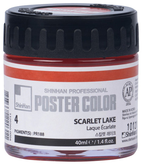 Peinture d'affiche 40ml laque écarlate