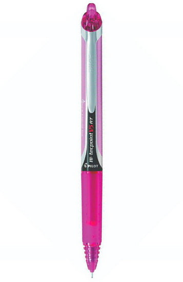 Stylo à bille hi-tecpoint v5 rétractable x-fin rose