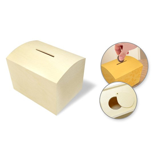 Tirelire bois - 10x8cm