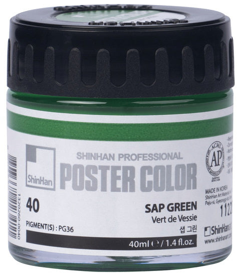 Poster paint 40ml vessel green