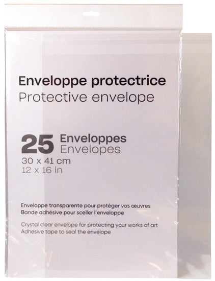 Ens. 25 enveloppes protectrices - 12x16 po
