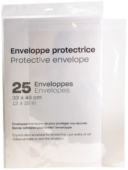 Ens. 25 enveloppes protectrices - 13x19po