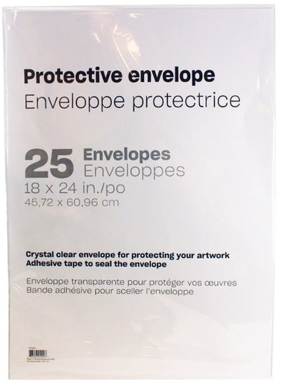 Pack of 25 protective envelopes - 18x24 "